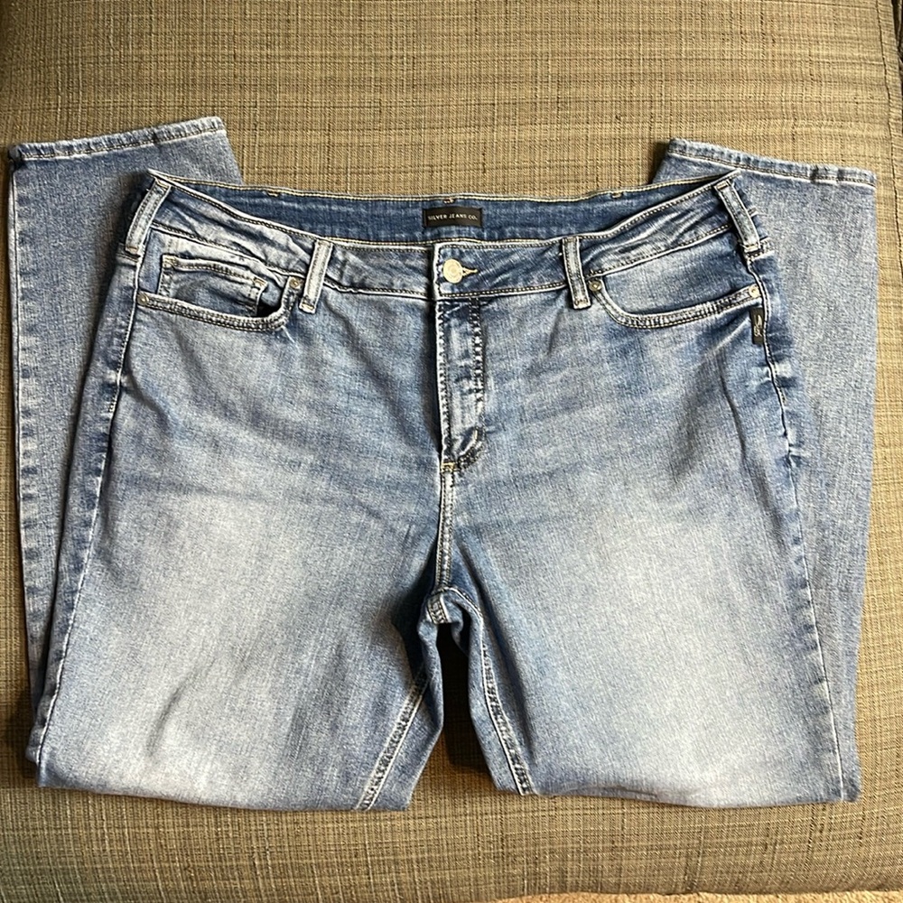 EUC Silver Suki Straight Jeans Sz 20W L31 - Picture 2 of 4